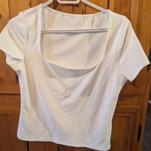 Elegant White Women's Top 2/22 $ on active wear selected